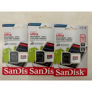 SanDisk Ultra microSDHC UHS-I 64G 記憶卡 (含轉卡)