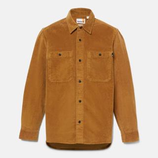 TIMBERLAND 男款燈芯絨襯衫外套 深小麥色 A68W7EH2