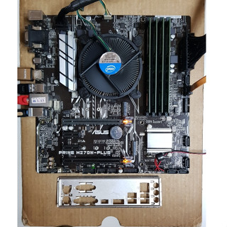 華碩 PRIME H270M-PLUS 主機板 1151腳位 有綁WINDOWS家用版數位授權 附擋板 H270