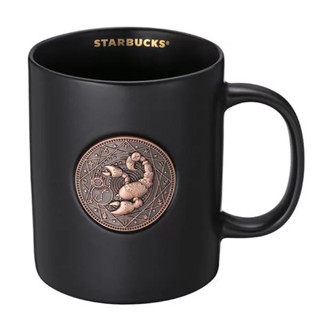妞妞小舖 星巴克 starbucks 鐫刻天蠍星座馬克杯 天蠍座 天蠍星座 馬克杯 星座杯 水象 限量 免運 十二星座