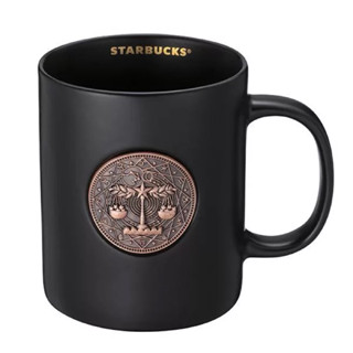 妞妞小舖 星巴克 starbucks 鐫刻天秤星座馬克杯 天秤座 天秤星座 馬克杯 星座杯 風象 限量 免運 十二星座