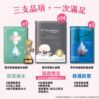 我的美麗日記 No1黑珍珠煥白保濕禮盒組【三友藥妝Tomod's】