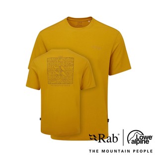 咪丸媽【RAB】Crimp Elevation Tee 短袖等高線快乾T恤 男款 撒哈拉黃 #QBL68