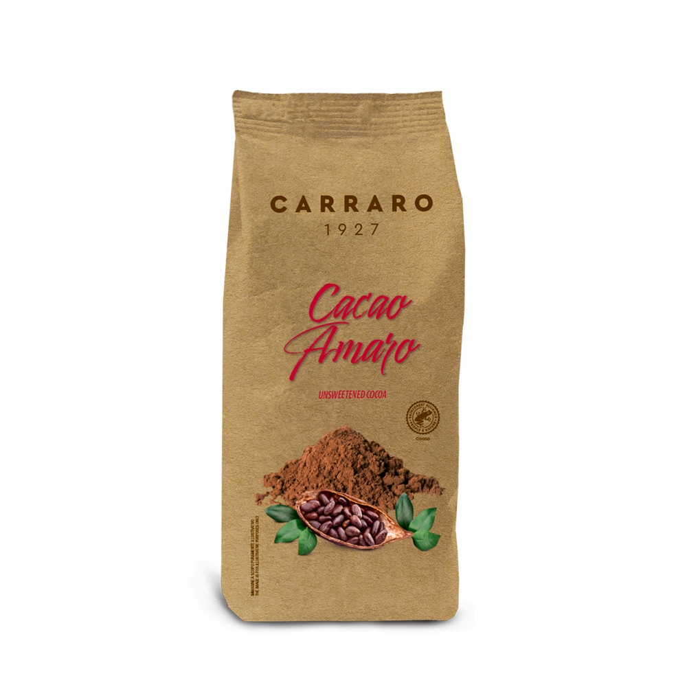 【Carraro】Bitter Cacao 無糖可可粉 (500g)｜未鹼化（效期2027/1/14）