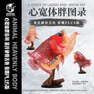 最新品！ 動物星球 心寬體胖系列 萊氏硬骨舌魚 張嘴PLUS版 紅龍魚 GK 模型