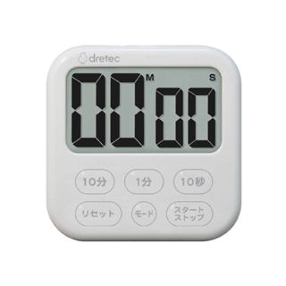日本 dretec 大螢幕 時間 定時器 Shabon 6 日本按鍵 白色 /臺 T-637