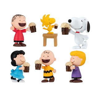 【 日本 萬代 BANDAI 】 PEANUTS Snoopy 史努比 慶祝 乾杯 公仔 扭蛋 轉蛋 糊塗塔克公仔 玩具