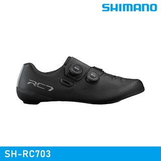 SHIMANO 男 SPD-SL自行車卡鞋 SH-RC703｜黑色 (EU38~50) 寬楦版
