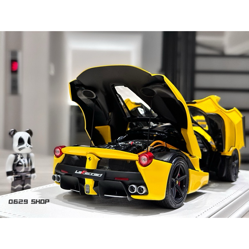 「0629 SHOP 」1/18 BBR Ferrari LaFerrari 黑框版 法拉利模型車 擺設裝飾收藏品 超跑