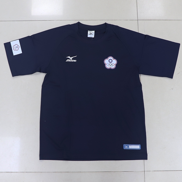 世偉運動精品 MIZUNO CTO 中華隊 中華台北奧運代表隊  短袖 排汗衣 練習衣 白色保存不易己髒