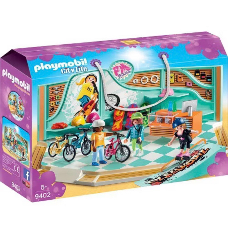 ［小一］Playmobil 9402 購物趣 自行車和滑板店 極限運動 滑板 直排輪 正版