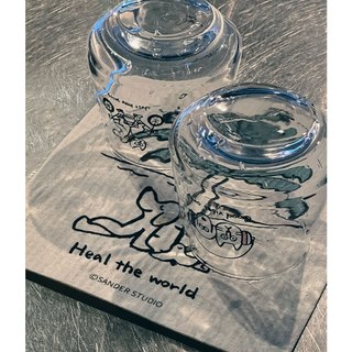 3coins Sander Studio 聯名 玻璃杯 一組2入
