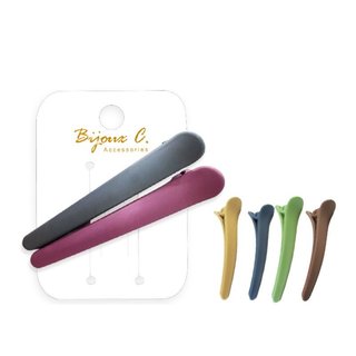 Bijoux C. 磨砂中長髮夾/BB夾 2入 (G50088)