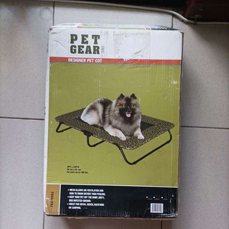 二手 PET GEAR 寵物防汙通風架高床涼床PG-6230  摺疊收納行軍床 {S號}