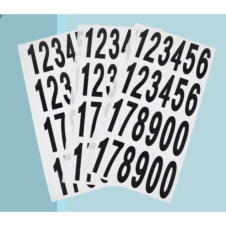 數字號碼標籤0-9防水數字編號信箱記號貼紙數字貼紙0-9號防水防油防刮防撕