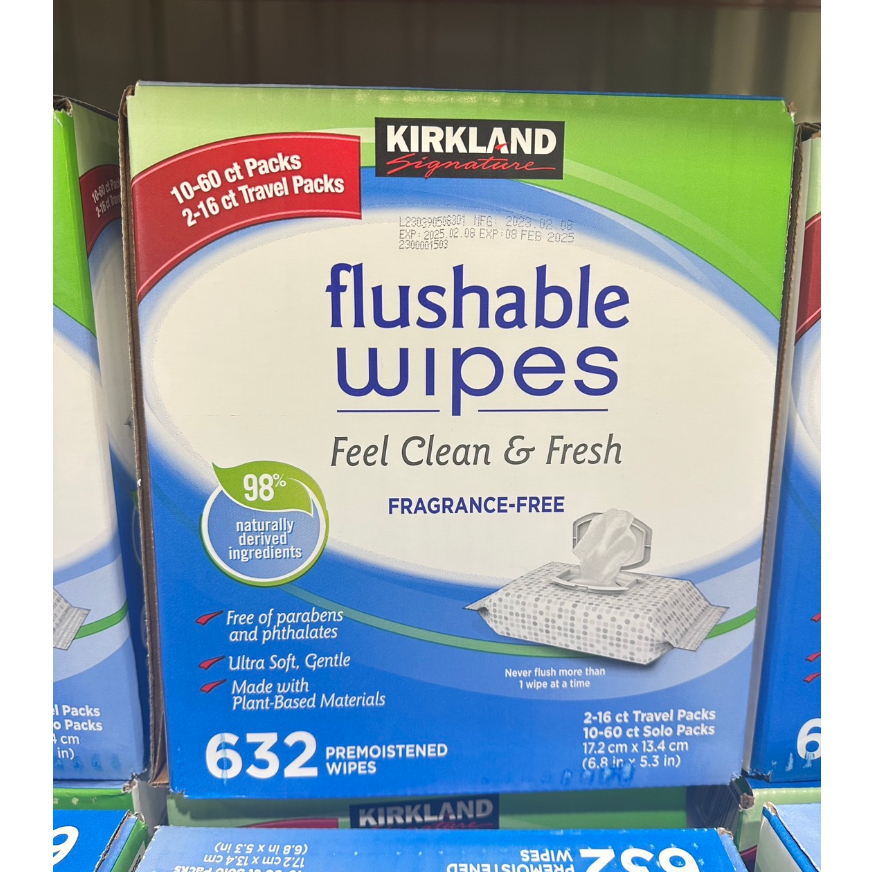 熊仔好市多代購🔥Kirkland Signature科克蘭 濕式衛生紙60抽*10包+16抽*2包