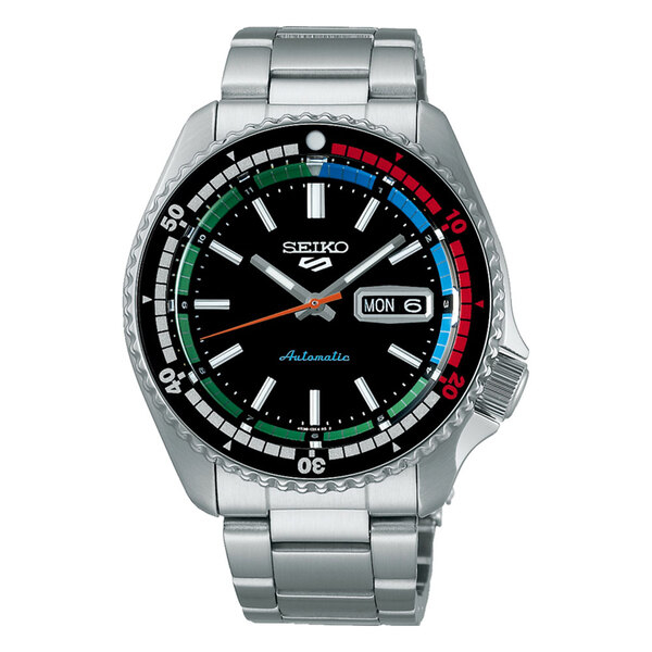 SEIKO精工 5 Sports系列 55週年 SKX 現代詮釋版機械腕錶-黑SRPK13K1/42.5mm