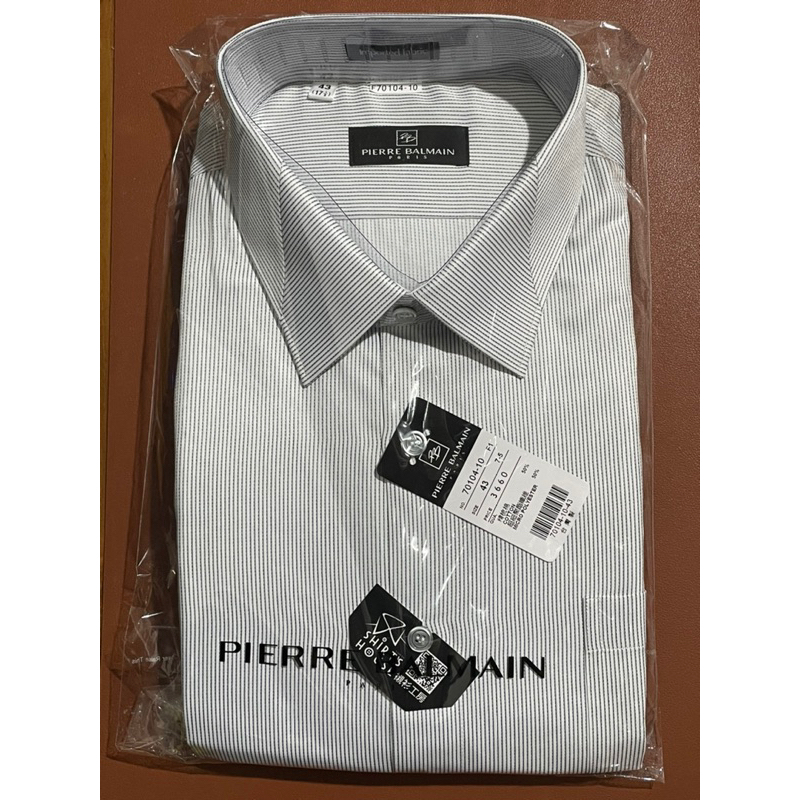 【 PIERRE BALMAIN 】皮爾帕門pb 吸濕排汗 機能長袖襯衫 大尺碼 襯衫工房