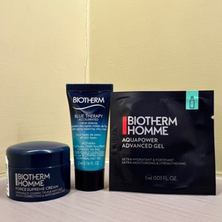 黑貓小舖🐈‍⬛｜Biotherm 碧兒泉男仕超進化極量緊膚凝霜 格陵蘭青春活藻抗老輕乳霜 男仕活泉抗油光保濕乳液 5ml