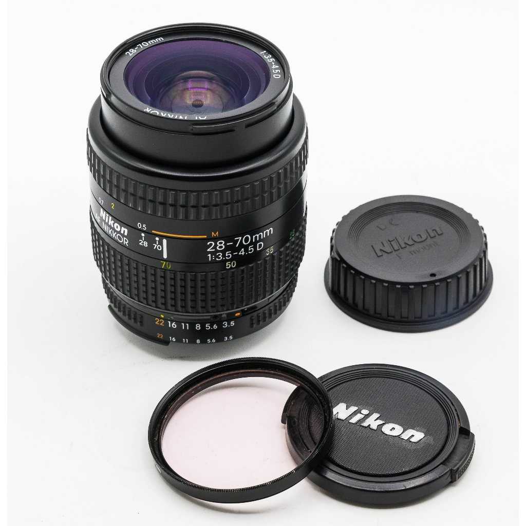 二手新中古:經典Nikon AF 28-70mm F3.5-4.5D 絕佳星芒鏡全幅可用有Micro 日本製 9.5成新