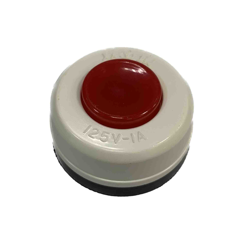 高級丸型電鈴開關 圓形門鈴按鈕 紅白 4.1*2.2cm 125V 1A
