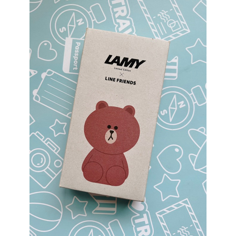 正版Lamy X LINE friends 熊大 鋼筆 狩獵者系列  鐵盒