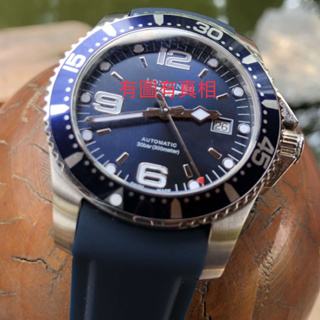 （振興經濟小優惠小確幸）浪琴水鬼 深海征服者 海洋之星 副廠替代用21mm 折疊扣橡膠錶帶