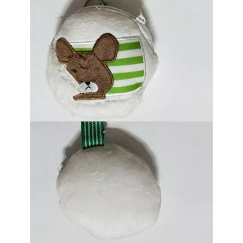 小熊學校絨毛零錢包（全新無紙盒）