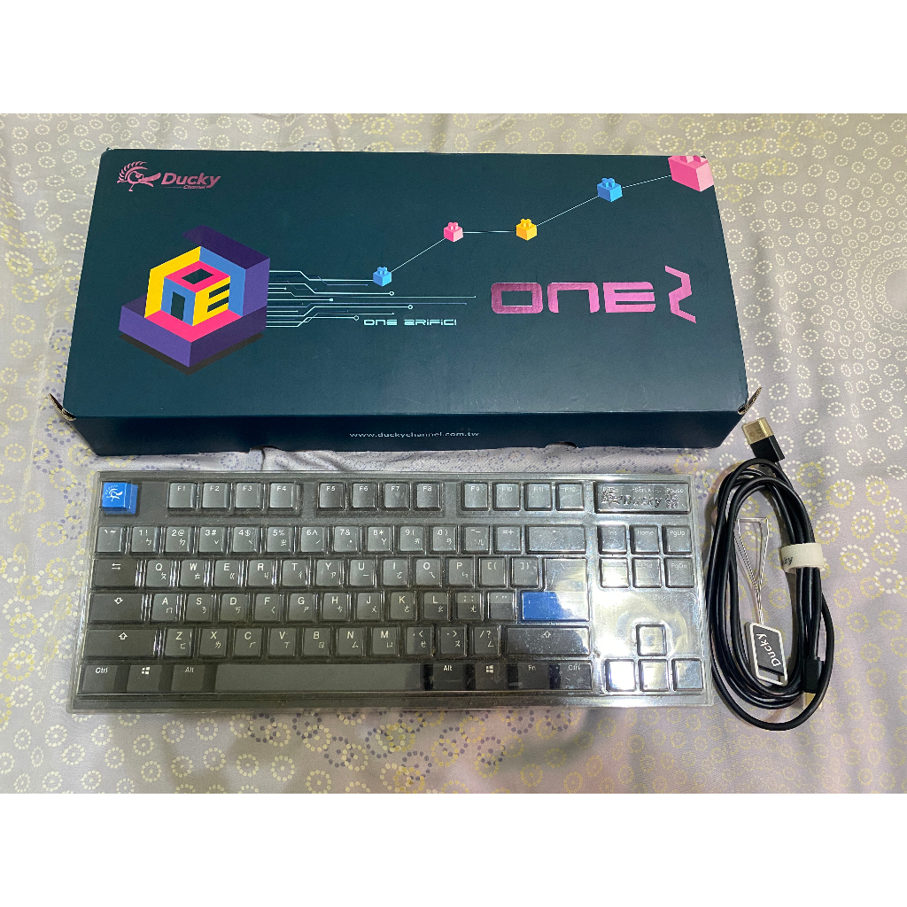 二手 Ducky one 2 TKL 天際線 銀軸 機械鍵盤