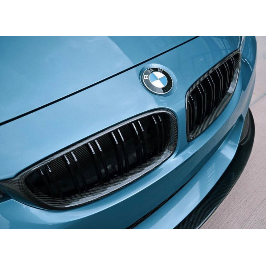 【現貨 / 乾碳】BMW F32 F33 F36 升級 雙槓款 乾式碳纖維 鼻頭 水箱罩 熱壓 420 428 430