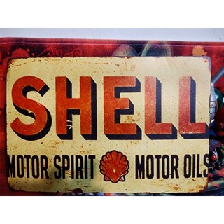 SHELL殼牌四方鐵牌30cm*20cm