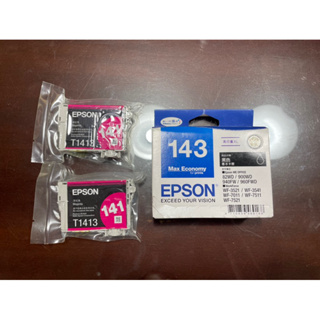 EPSON 原廠 墨水匣 143 黑色 T1431 大容量 T1413紅色 141 洋紅色 裸裝 印表機 墨水 愛普生