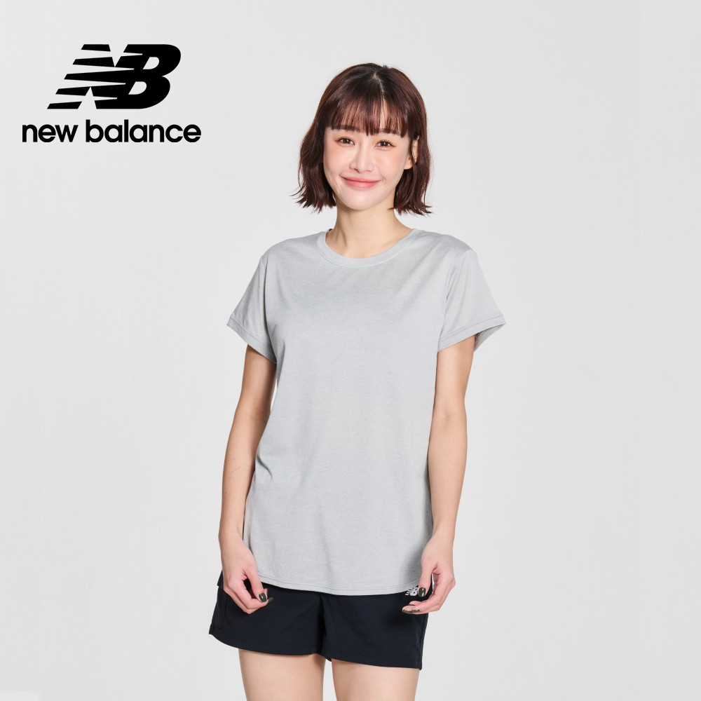 【New Balance】 NB Dry短袖T_女性_灰色_WT11452AG