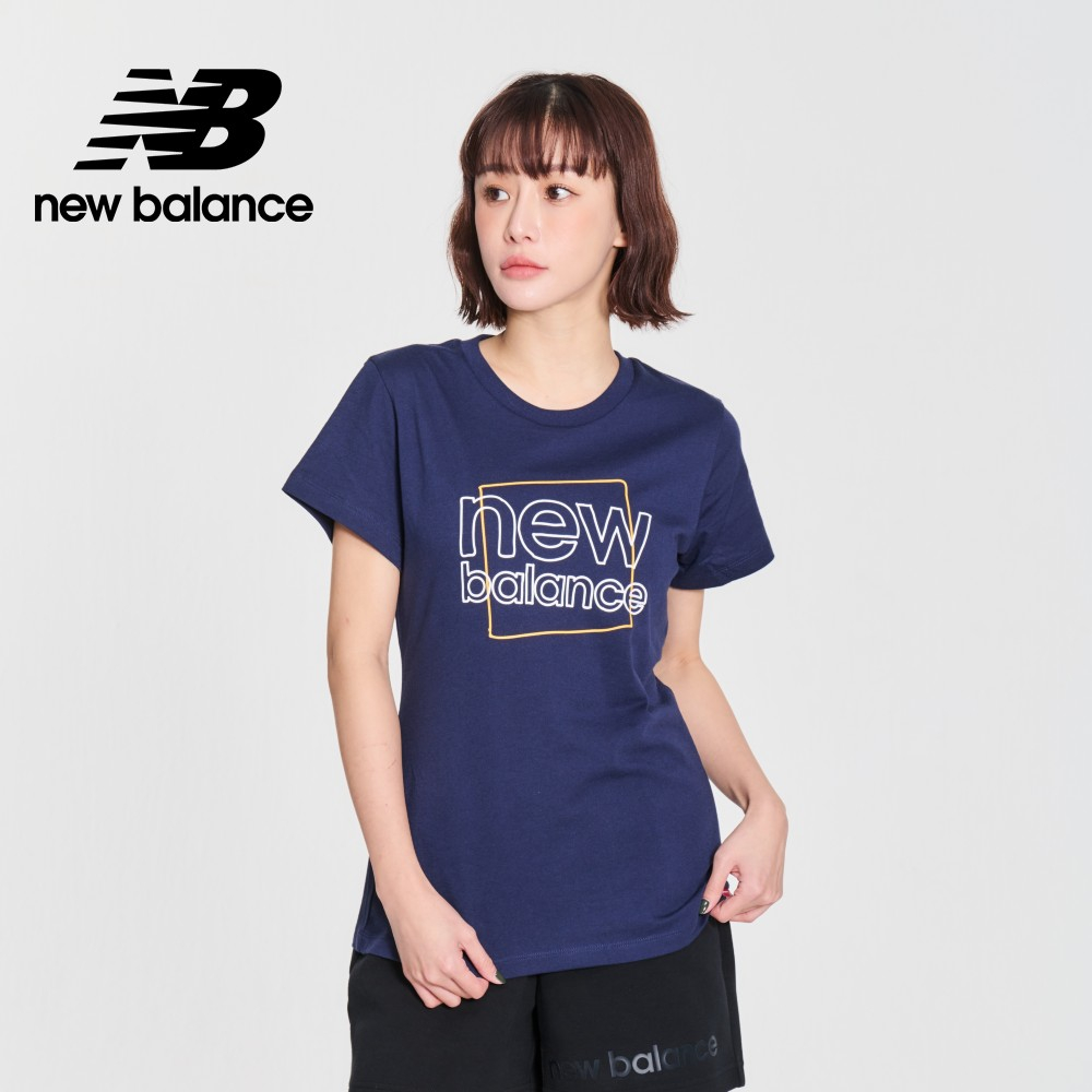 【New Balance】NB短袖上衣_女性_深藍色_WT21801PGM