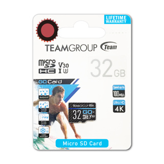 【現貨不用等】TEAM十銓 TEAMGROUP GO Card MicroSD UHS-I U3 32GB 記憶卡