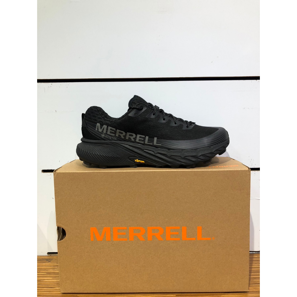 【MERRELL】男款 AGILITY PEAK 5 GTX 防水登山鞋 黑色ML067745