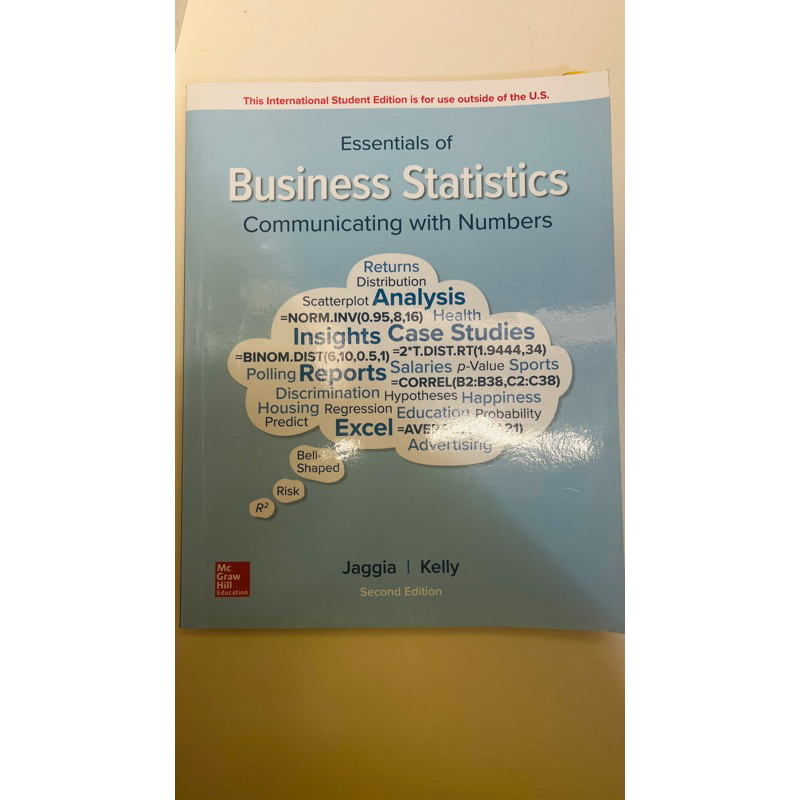 Essentials of Business Statistics communicating with Numbers