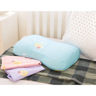 【奶油獅】馬來西亞進口純天然蝶型乳膠枕-附精梳純棉布(兒童、女性適用)-多款花色可選