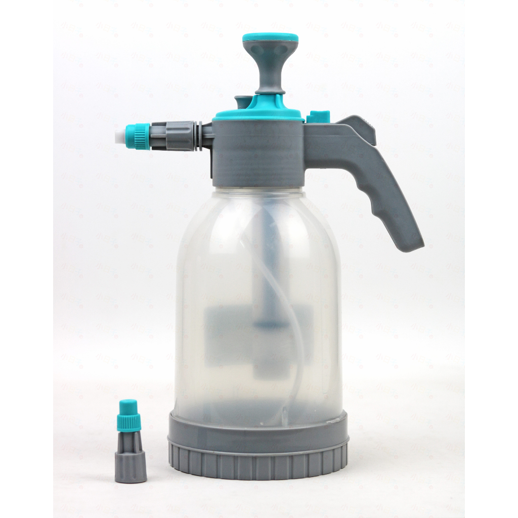 透明氣壓泡沫噴壺2L 泡沫噴霧器 洩壓閥 氣壓式噴霧器