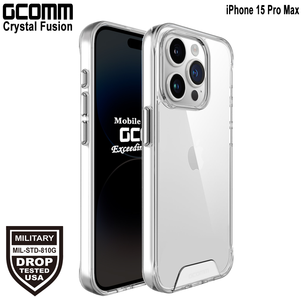 GCOMM iPhone 15 Pro Max 晶透軍規防摔殼 Crystal Fusion