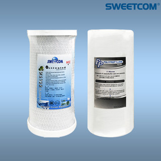 【思維康SWEETCOM】臺灣製造 10吋大胖濾心PP/活性碳濾心 水塔過濾 全戶 泥沙 除氯 消毒水