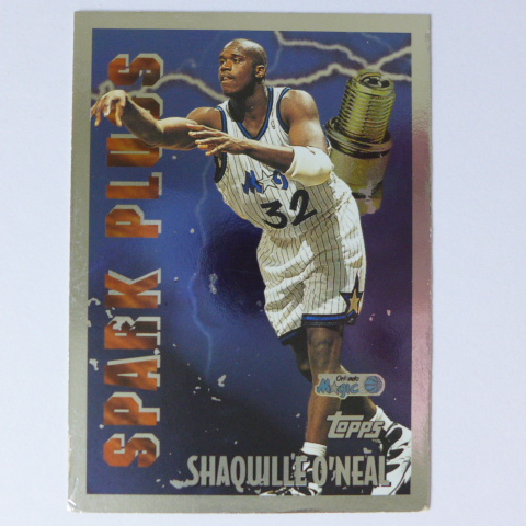 ~Shaquille O'Neal/俠客.歐尼爾~名人堂/大白鯊/超人 1996年TOPPS.NBA金屬設計特殊卡