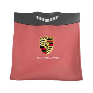 汽車保時捷Porsche座椅防踢墊Porsche718/Porsche91卡宴Macan椅背防踢墊 後排收納袋 車用防踢