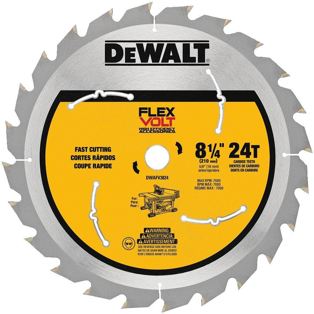 DEWALT DWAFV3824 8-1/4英吋 24齒鋸片 DWE7485可用 全新未使用