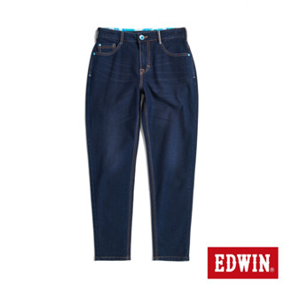 EDWIN 女款 JERSEYS 迦績 冰河玉永久涼感錐形牛仔褲(原藍磨)