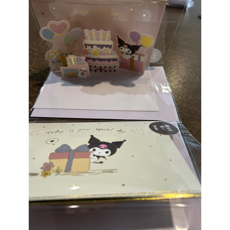 現貨 日本 sanrio 三麗鷗 狗 美樂蒂 庫洛米 酷洛米 生日卡片 賀卡 立體卡片