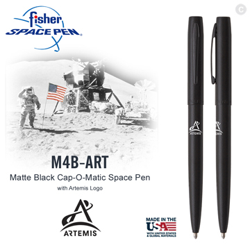 【史瓦特】Fisher Space Pen ARTEMIS徽章系列／按壓式太空筆(M4B-ART)/建議售價:900.