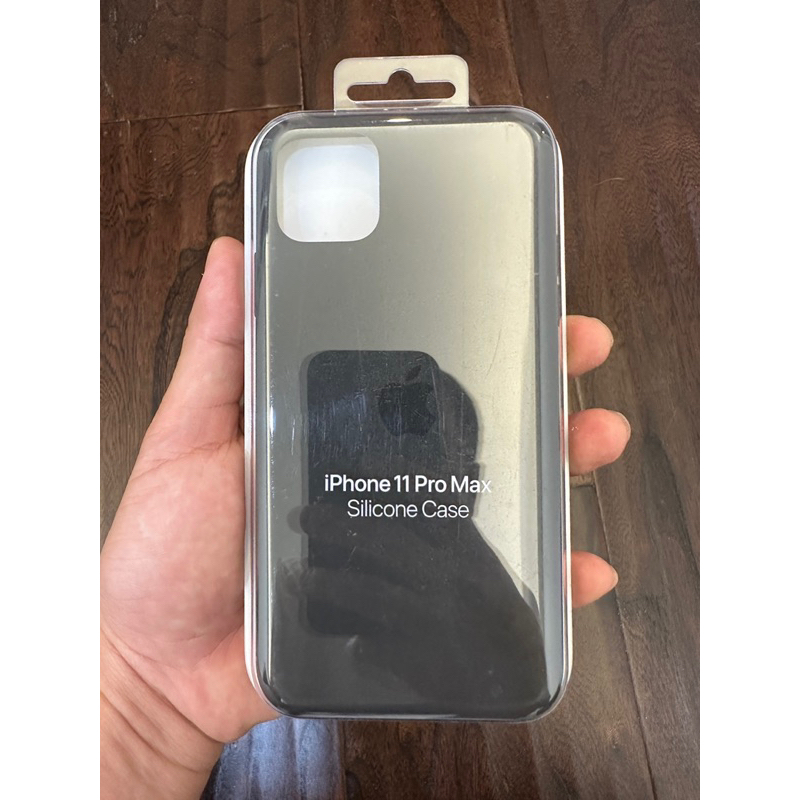 APPLE 原廠 iPhone 11 Pro Max 矽膠保護殼 絕版黑色