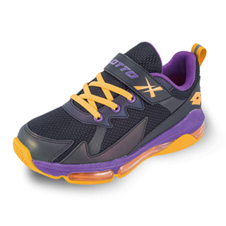 LOTTO 童鞋 閃電 LIGHTNING 氣墊籃球鞋 黑/紫-LT3AKB8970【S.E運動】