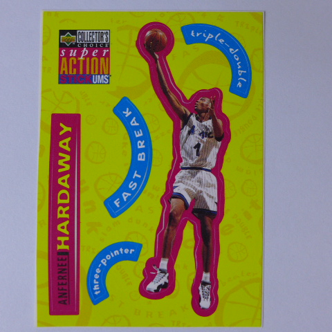 ~Anfernee Hardaway/Penny哈達威~1分錢 1996年UD STICK.NBA貼紙特殊卡